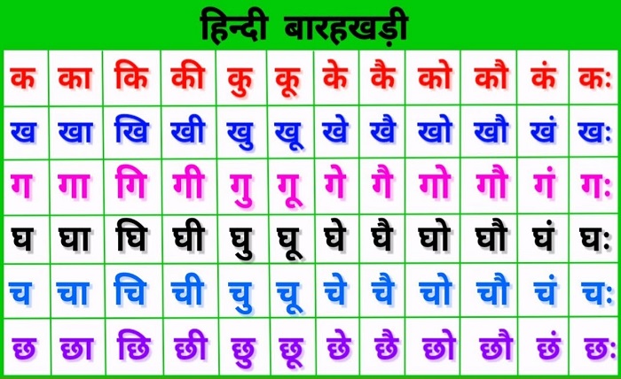 hindi barakhadi