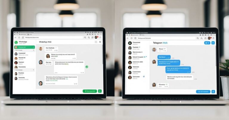 WhatsApp Web and Telegram